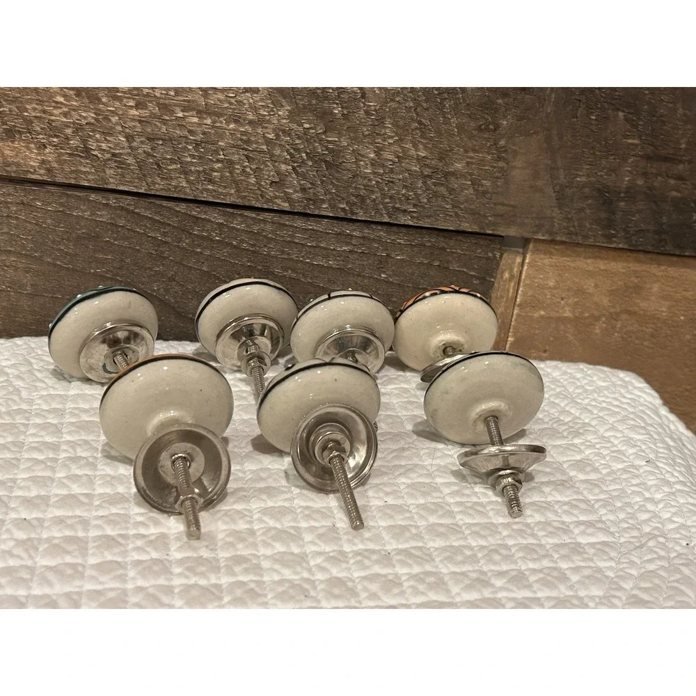 Drawer‎ Pulls Knobs Boho Vibe Hand Painted 7